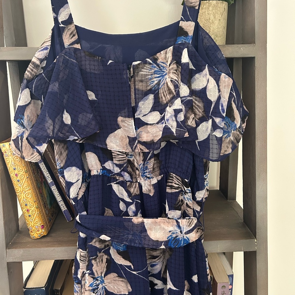Eliza J Spring Floral Midi Dress - Picture 9 of 12